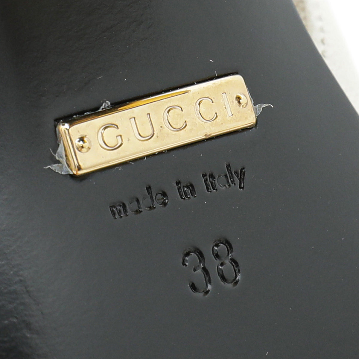 Gucci White Horsebit Mid-heel Slingback 38