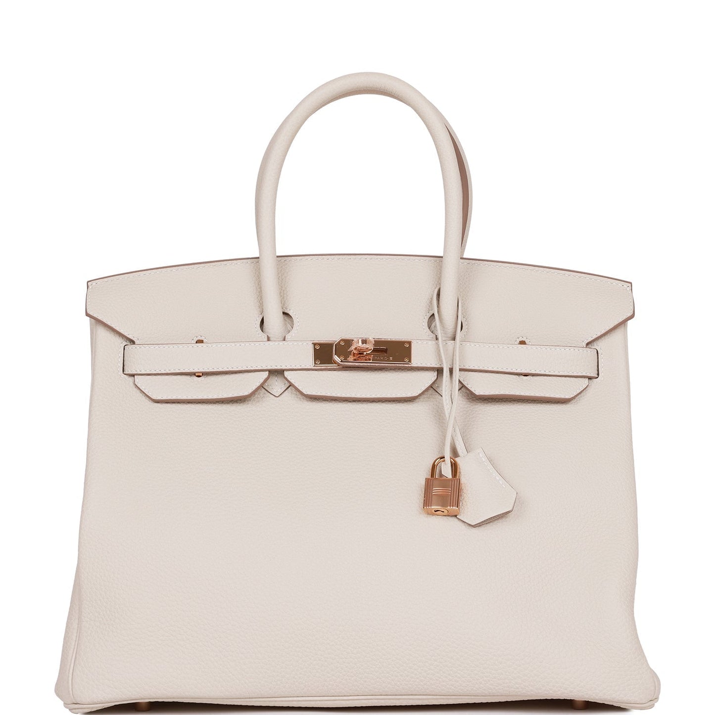 Hermes Birkin 35 Craie Togo Rose Gold Hardware