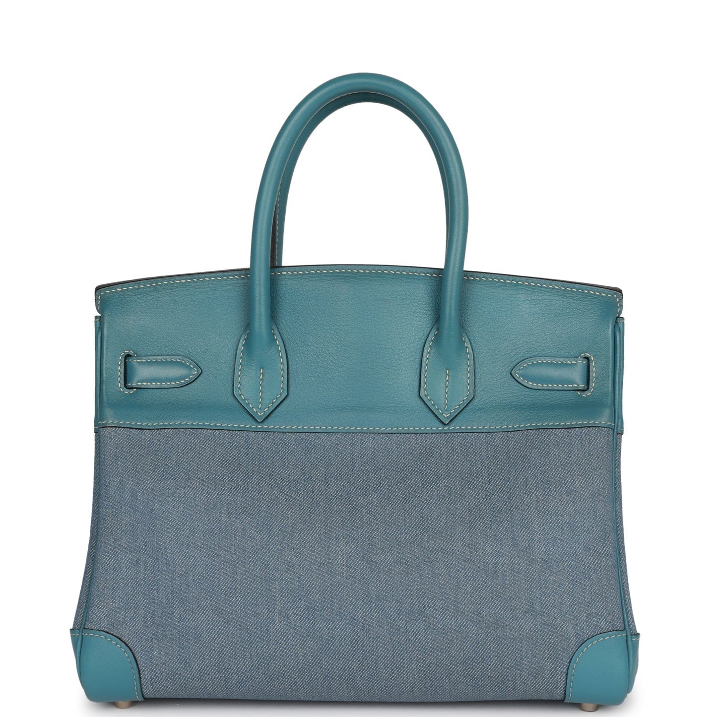 Hermes Birkin 30 Denim and Blue Jean Gulliver Palladium Hardware