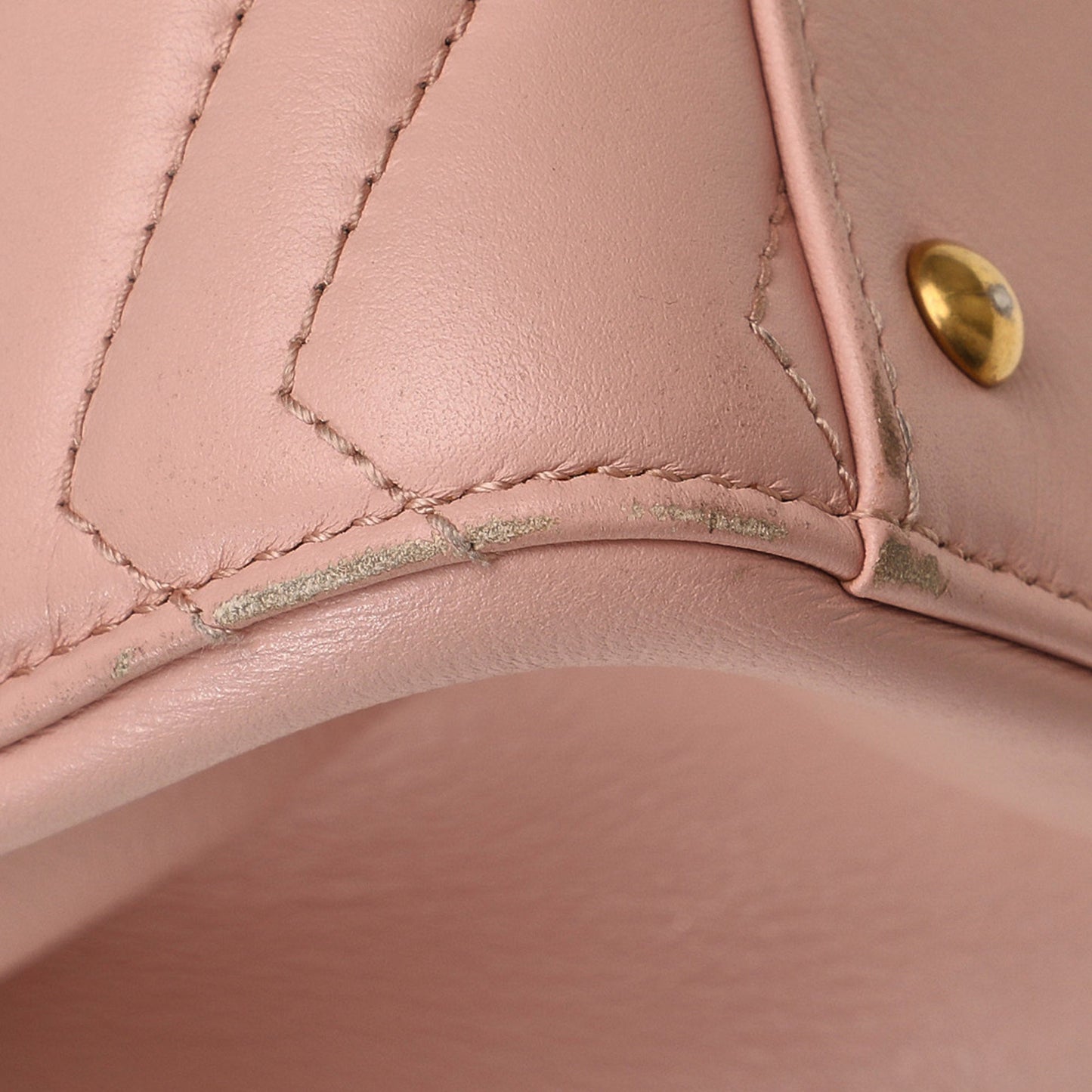 Pink Gucci Medium GG Marmont Matelasse Tote Satchel