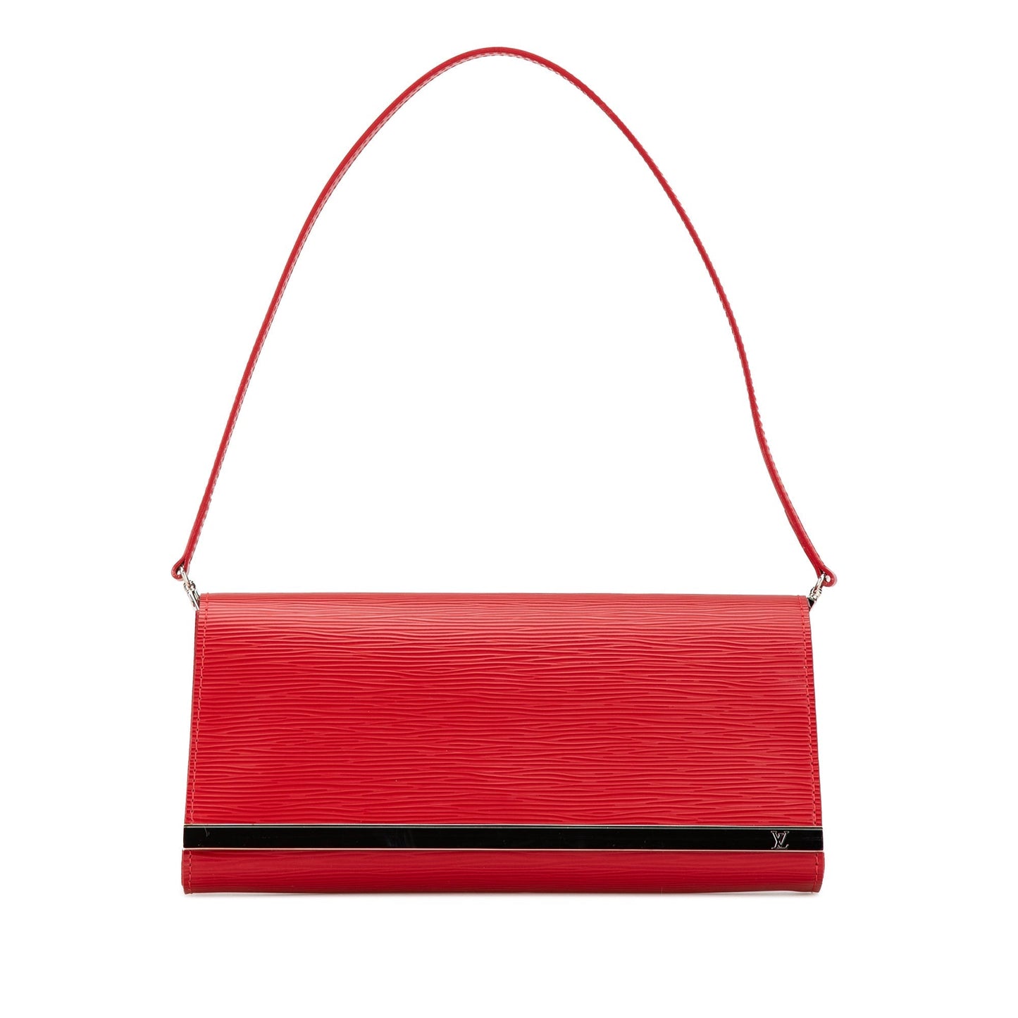 Red Louis Vuitton Epi Sevigne Clutch Shoulder Bag