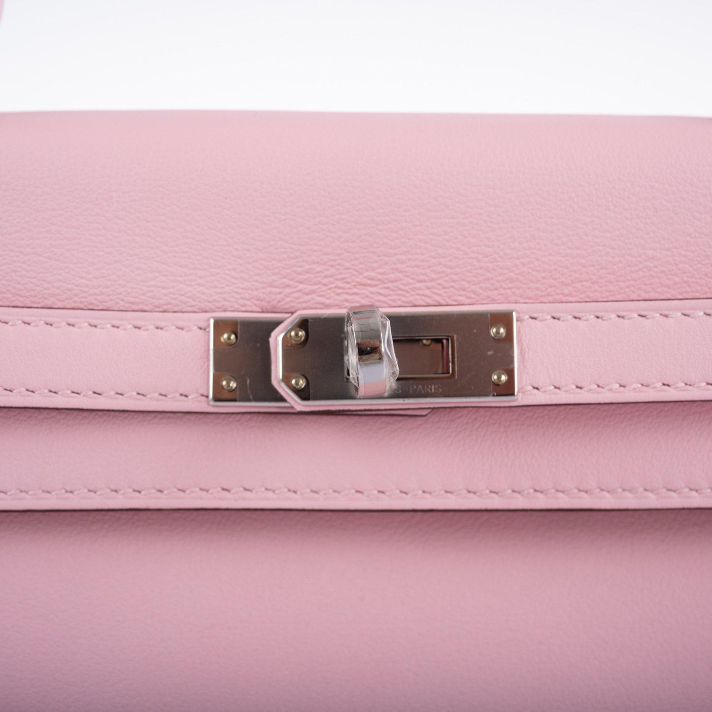 Hermes Kelly 25 Retourne Rose Sakura Swift leather Palladium Hardware - 2019, D