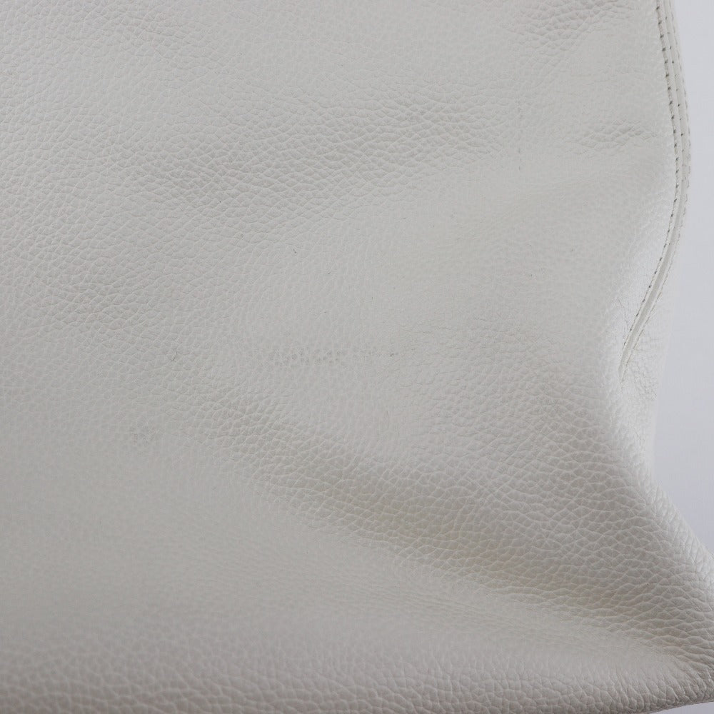CHANEL Tote Bag A15206 Caviar skin White 2WAYShoulder Executive tote