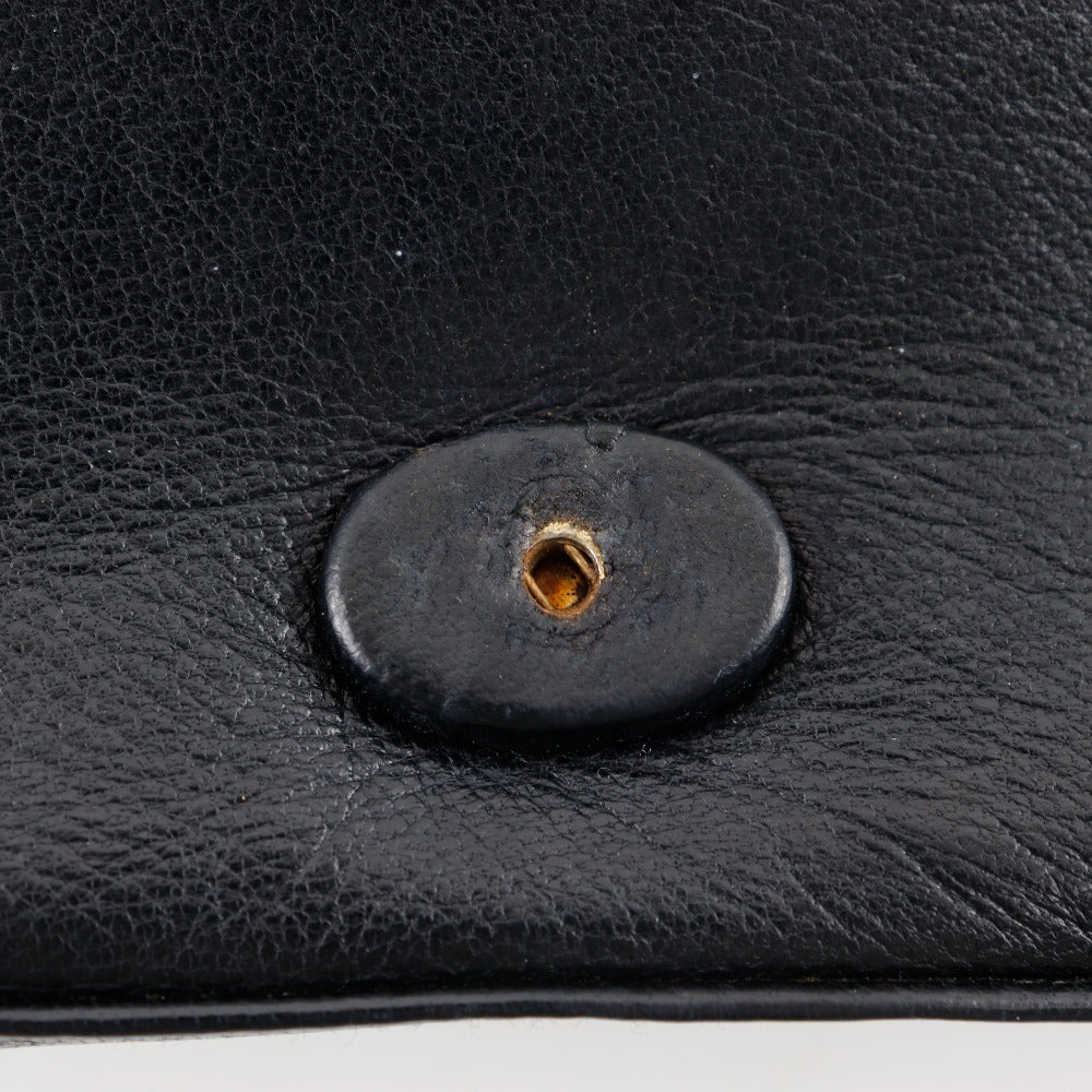 CHANEL Shoulder Bag lambskin black Diamond stitch ChainShoulder