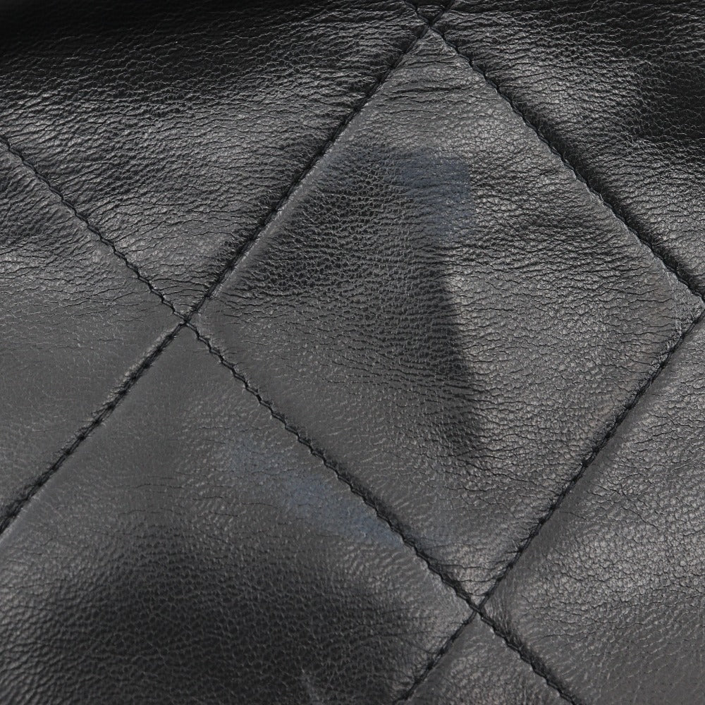 CHANEL Shoulder Bag lambskin black Diamond stitch ChainShoulder