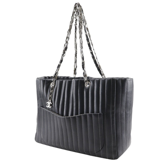 CHANEL Shoulder Bag lambskin black New Mademoiselle Chain bag