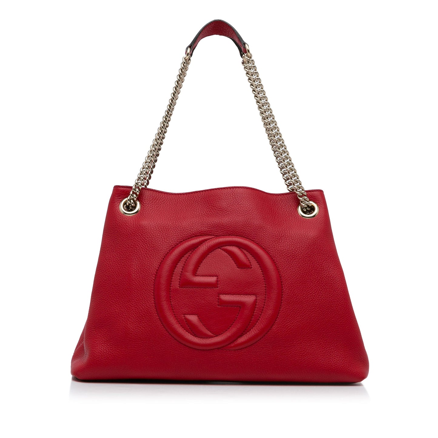 Red Gucci Medium Soho Chain Tote
