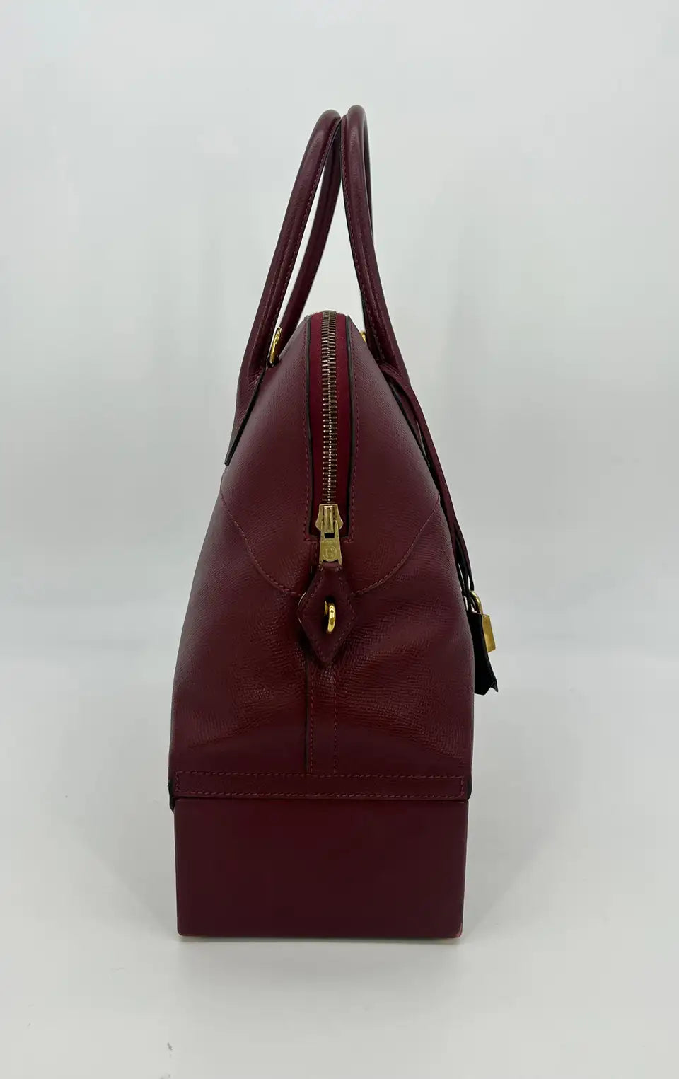 Hermes Rouge Epsom Leather Macpherson Bag c1990s
