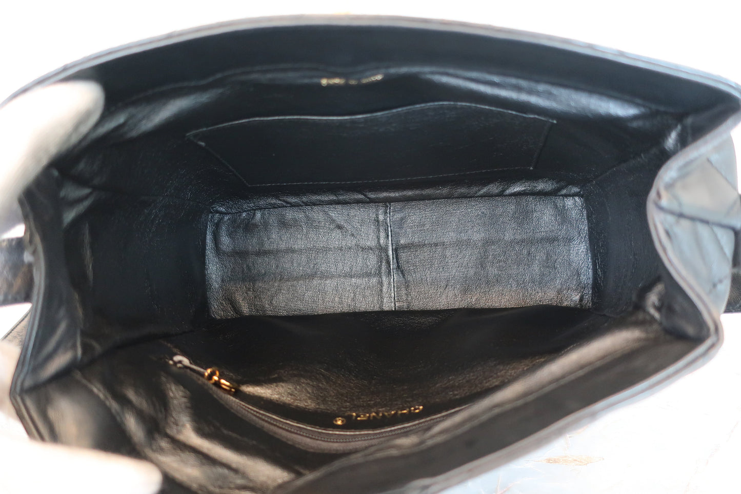 CHANEL/シャネル マトラッセショルダーバッグ ラムスキン ブラック/ゴールド金具 ショルダーバッグ 700070241