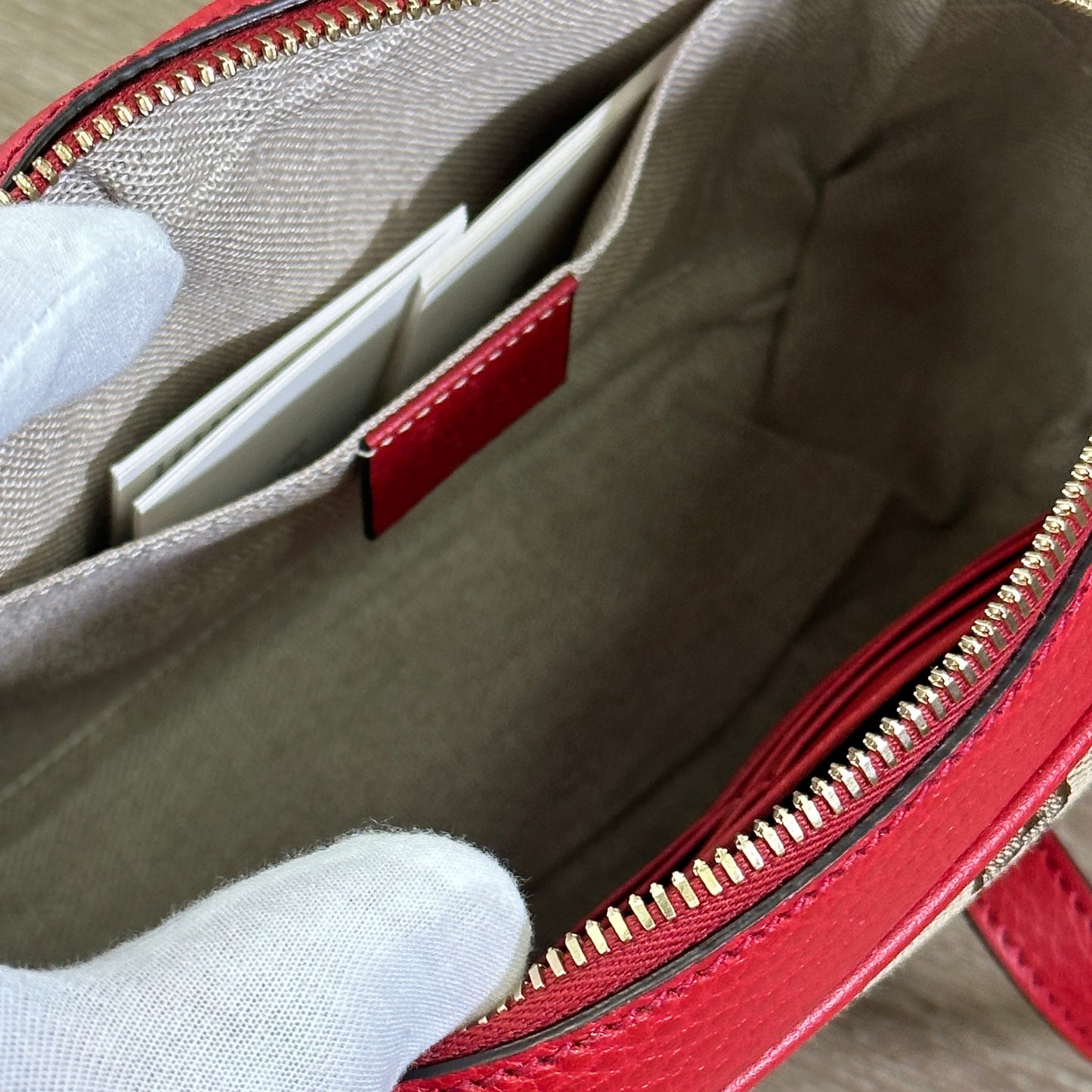 Gucci Bree Crossbody GG Red Leather