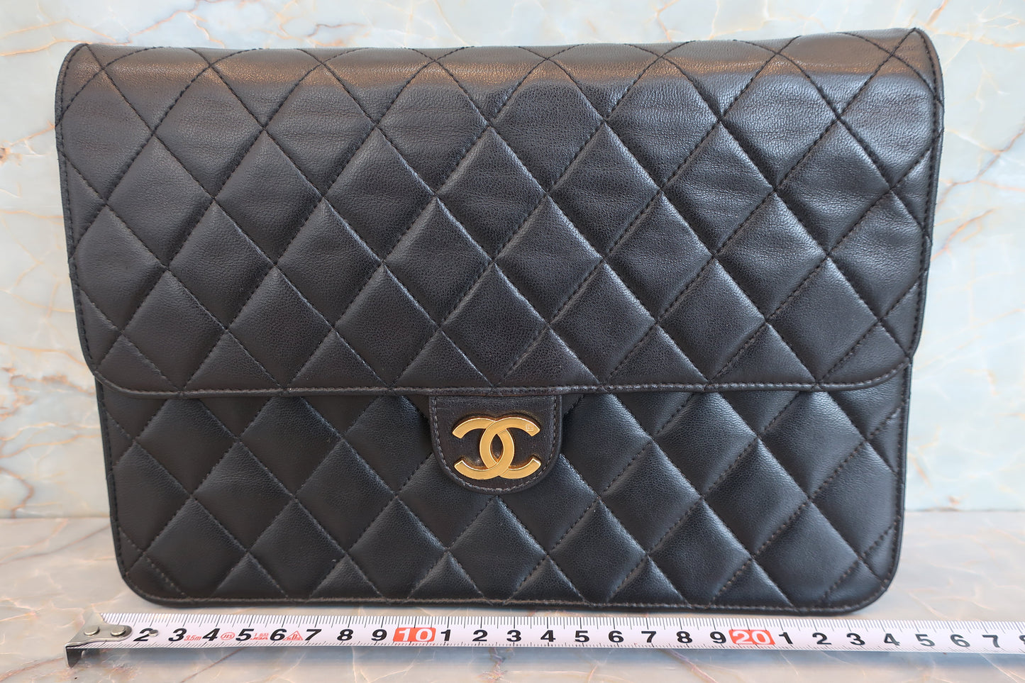 CHANEL/シャネル マトラッセチェーンショルダーバッグ ラムスキン ブラック/ゴールド金具 ショルダーバッグ 700070244
