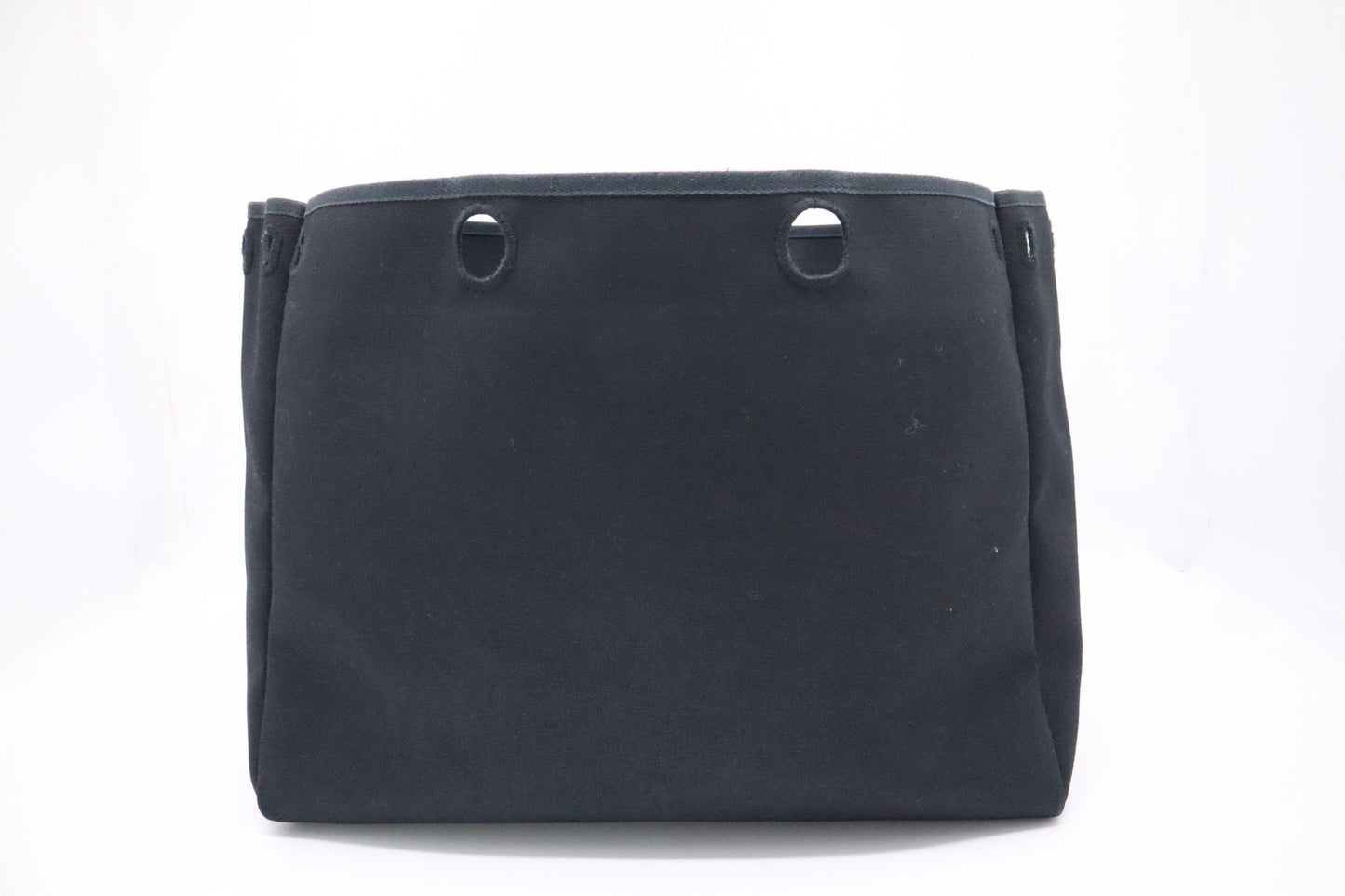 Hermes Herbag Cabas 40 in Black Canvas