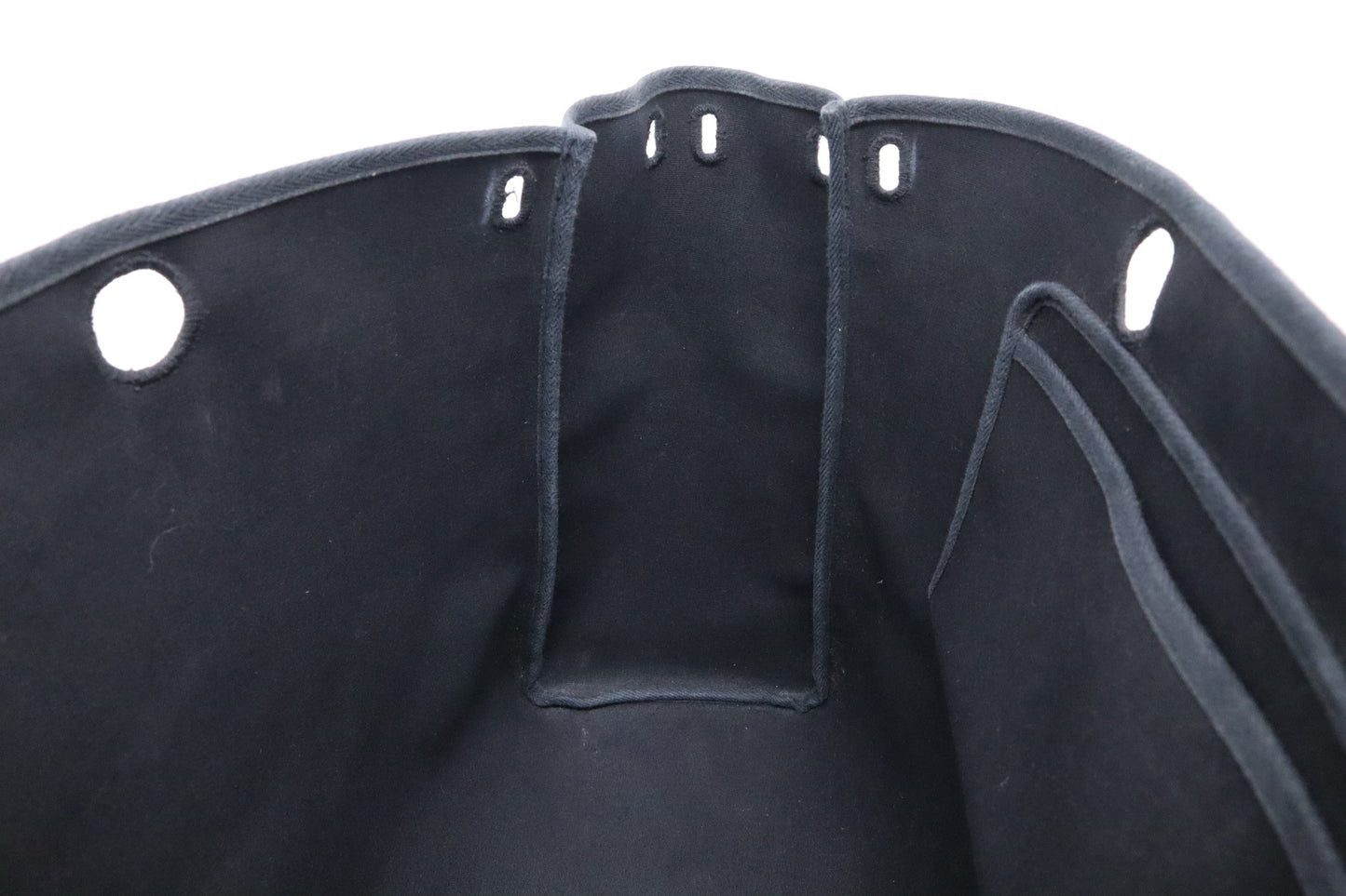 Hermes Herbag Cabas 40 in Black Canvas