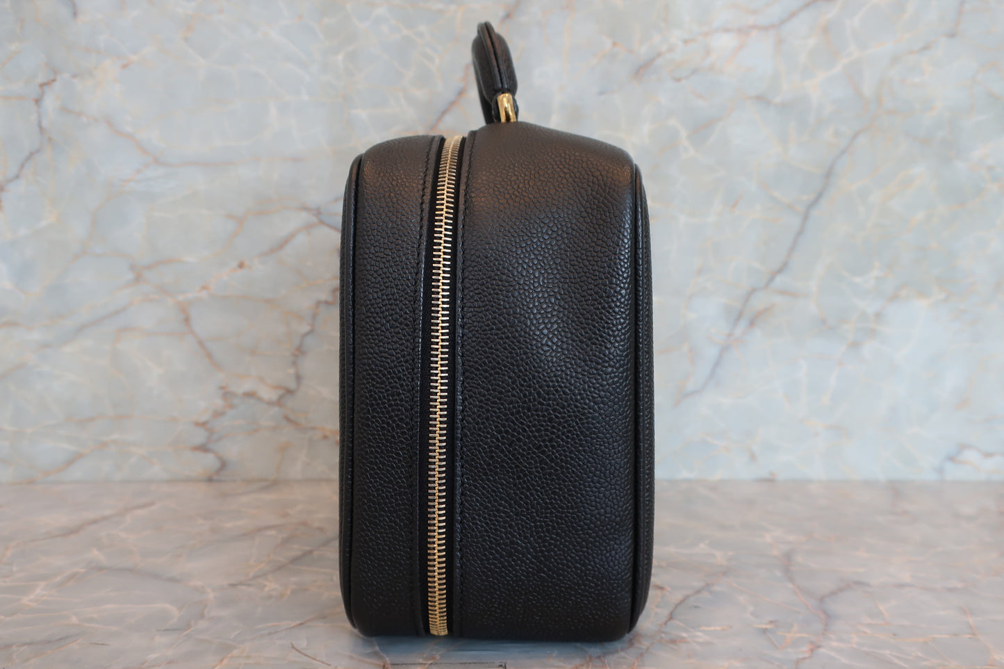 CHANEL/シャネル ココマーク2WAYバニティ キャビアスキン ブラック/ゴールド金具 バニティ 700070261