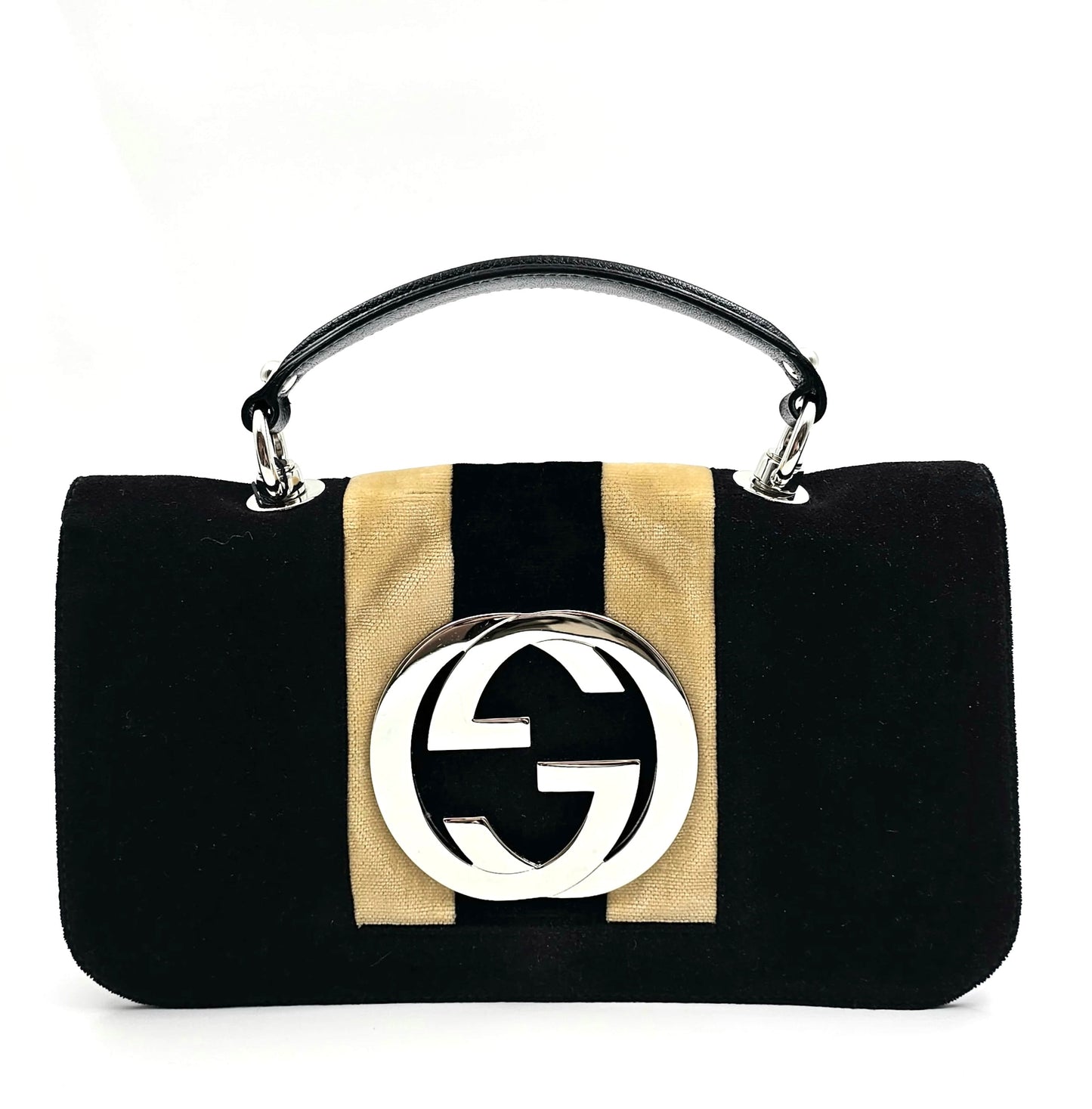Gucci Velvet Interlocking GG Handbags TWS