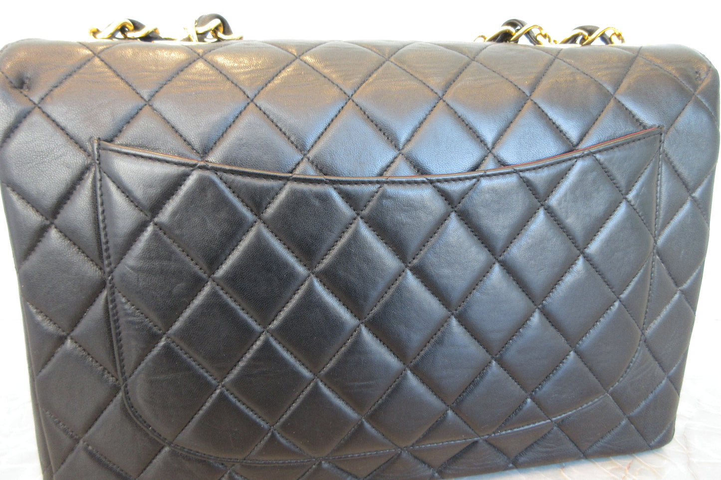 CHANEL/シャネル 中マトラッセシングルフラップチェーンショルダーバッグ ラムスキン ブラック/ゴールド金具 ショルダーバッグ 700070161