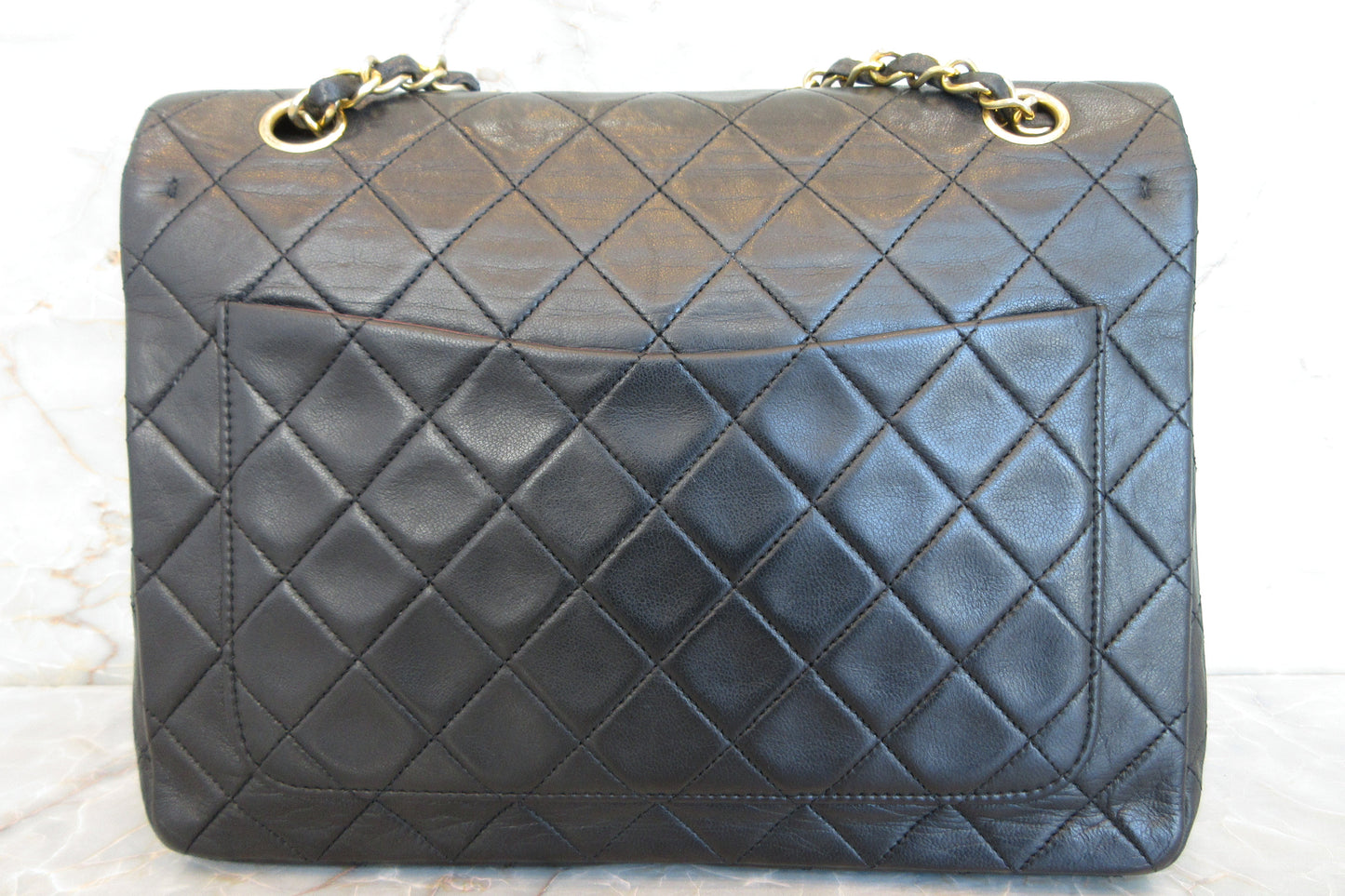 CHANEL/シャネル マトラッセWフラップWチェーンショルダーバッグ ラムスキン ブラック/ゴールド金具 ショルダーバッグ 700070154