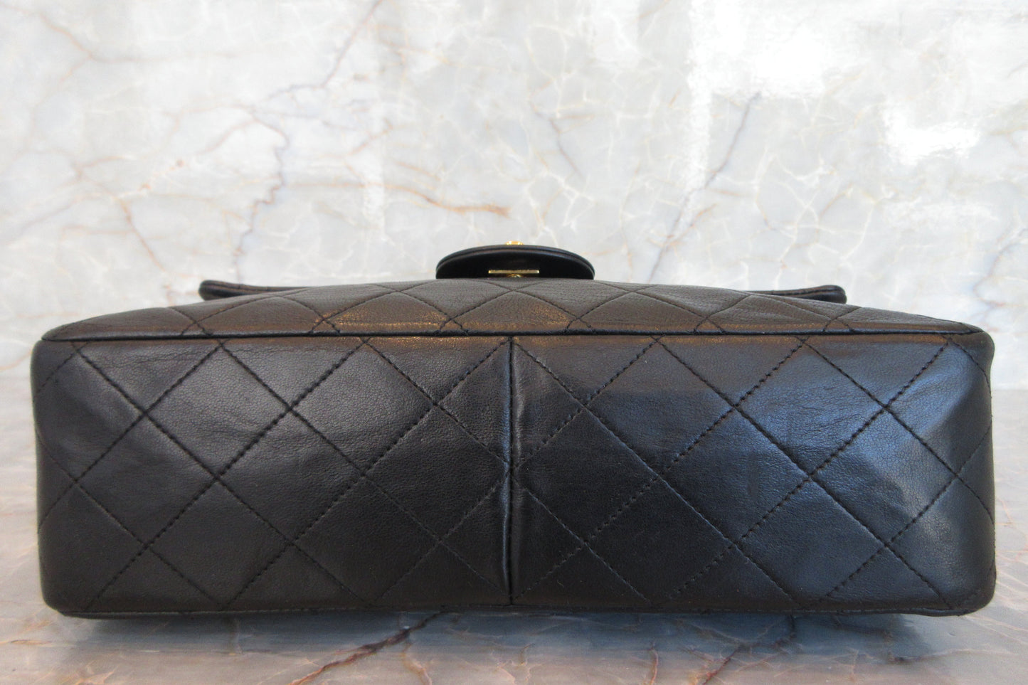 CHANEL/シャネル マトラッセWフラップWチェーンショルダーバッグ ラムスキン ブラック/ゴールド金具 ショルダーバッグ 700070154