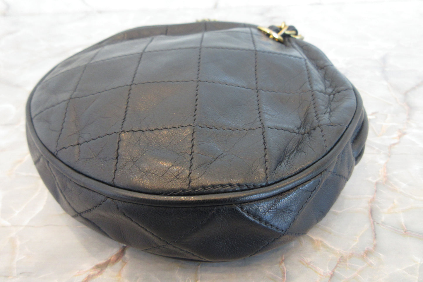 CHANEL/シャネル マトラッセフリンジハンドバッグ ラムスキン ネイビー/ゴールド金具 ハンドバッグ 700070148