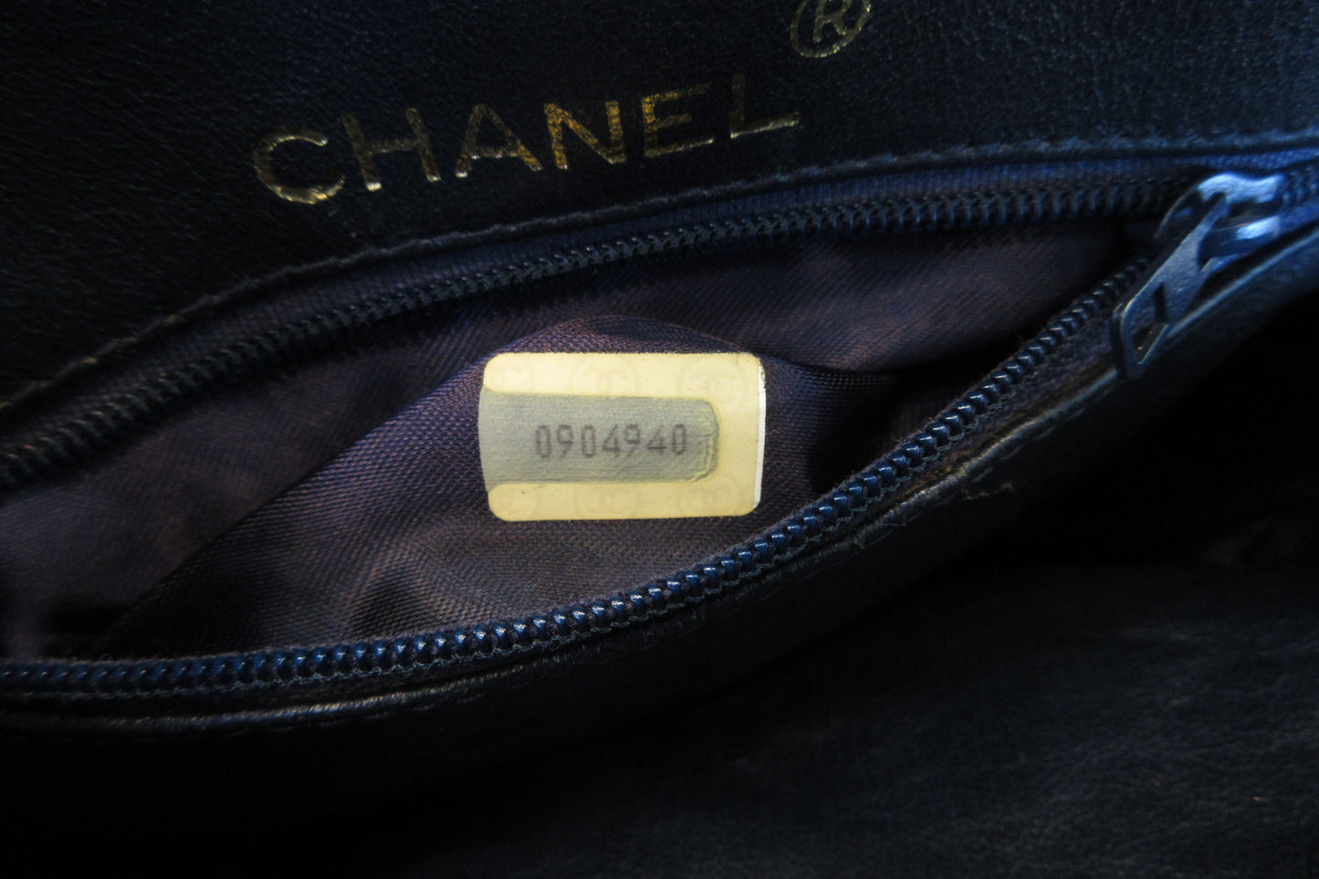 CHANEL/シャネル マトラッセフリンジハンドバッグ ラムスキン ネイビー/ゴールド金具 ハンドバッグ 700070148