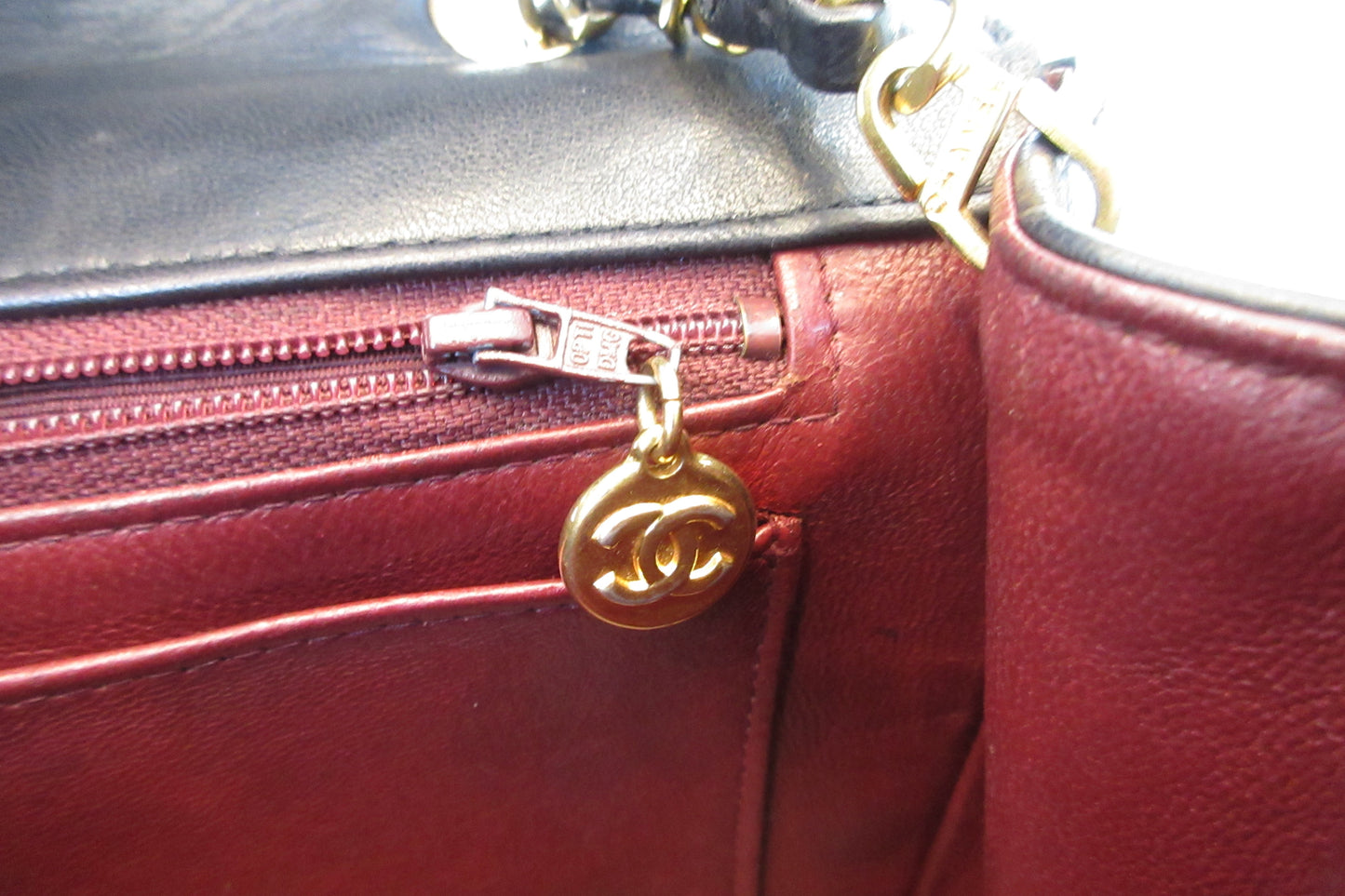 CHANEL/シャネル ダイアナマトラッセチェーンショルダーバッグ ラムスキン ブラック/ゴールド金具 ショルダーバッグ 700070150