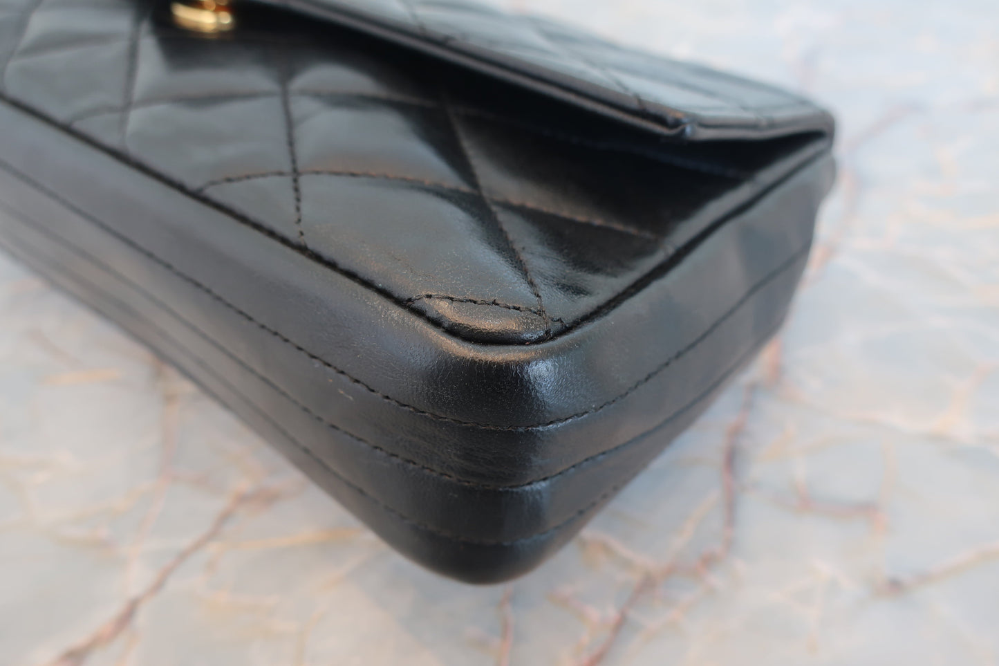 CHANEL/シャネル デカココチェーンショルダーバッグ ラムスキン ブラック/ゴールド金具 ショルダーバッグ 700060270
