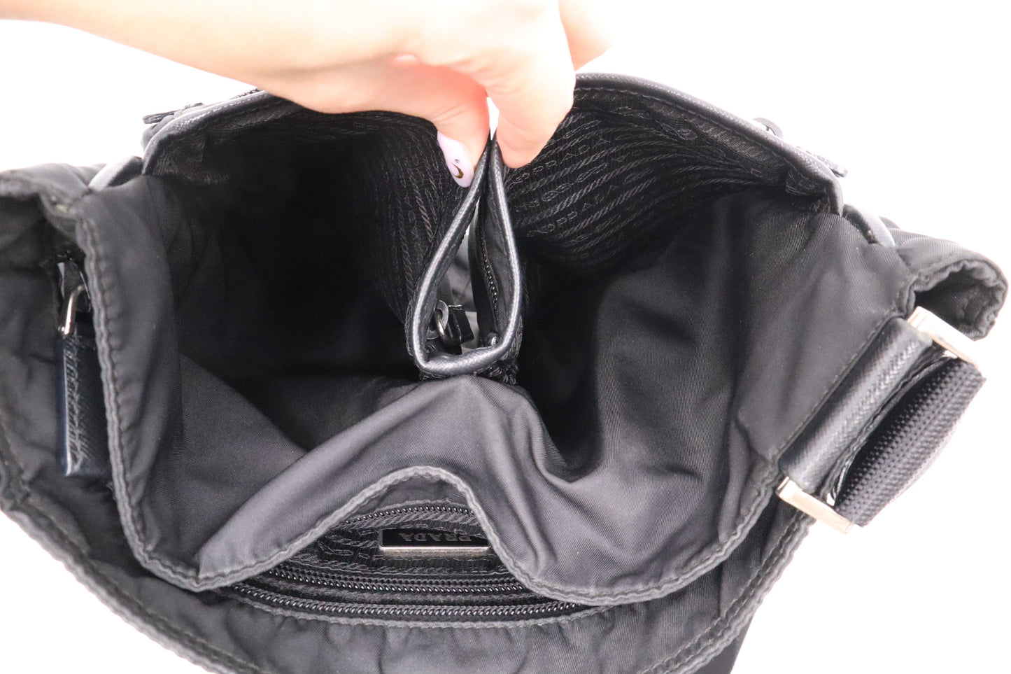 Prada Crossbody Bag in Black Nylon