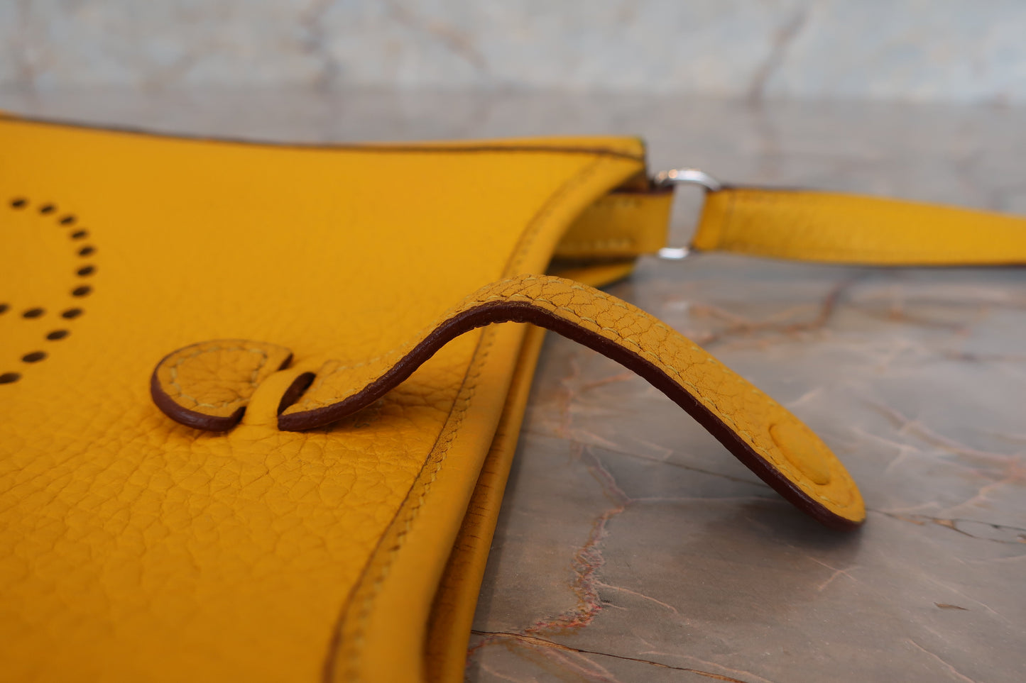 HERMES／エルメス エブリンTPM トリヨンクレマンス ジョーヌ □G刻印 ショルダーバッグ 700070266