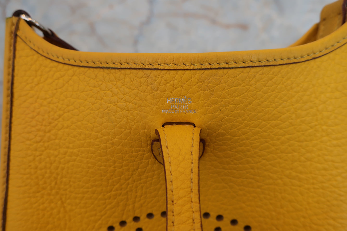 HERMES／エルメス エブリンTPM トリヨンクレマンス ジョーヌ □G刻印 ショルダーバッグ 700070266