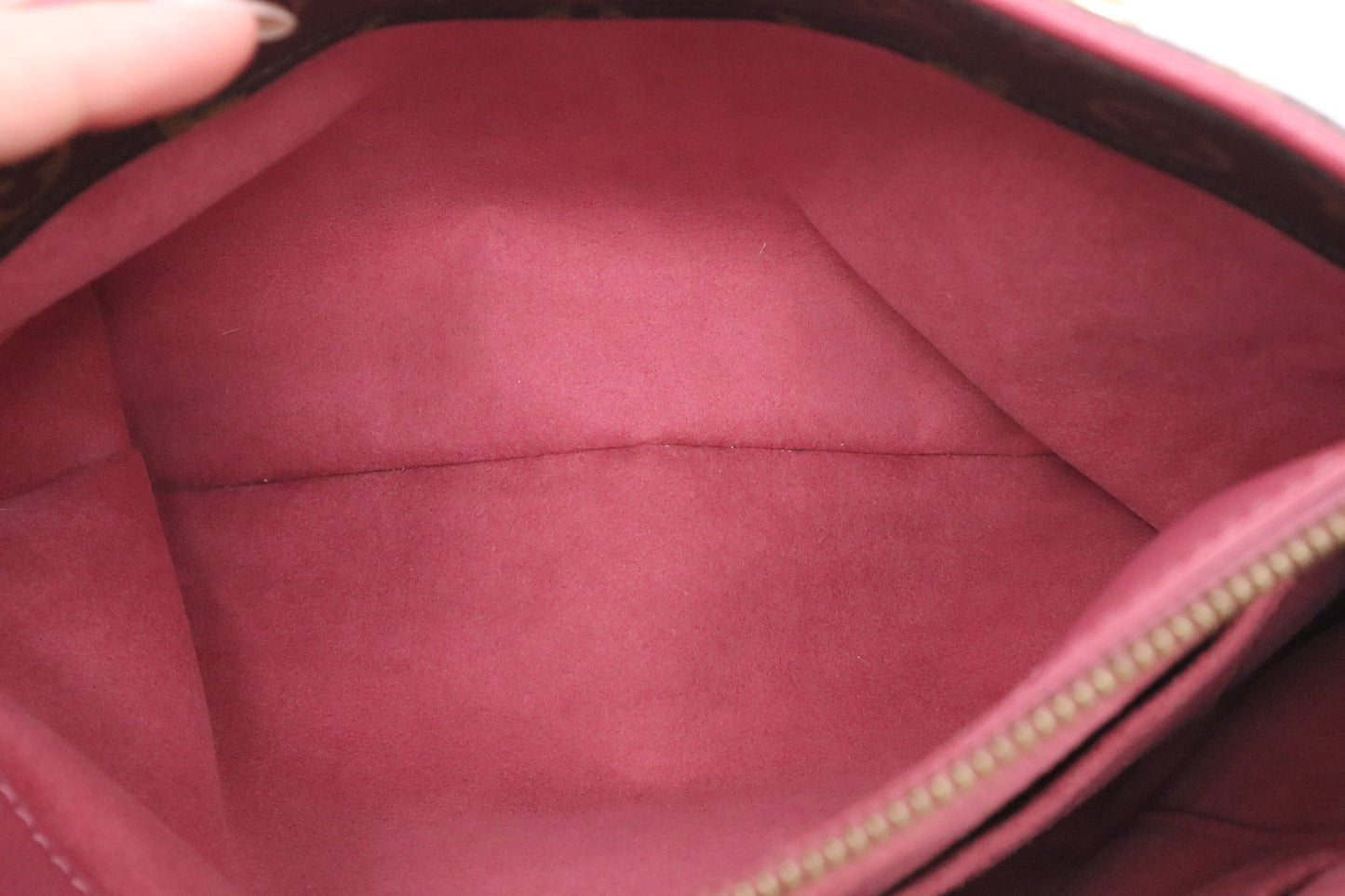 Louis Vuitton Pallas in Pink Leather & Monogram Canvas