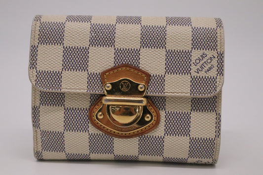 Louis Vuitton Portefeuille Koala in Damier Azur Canvas