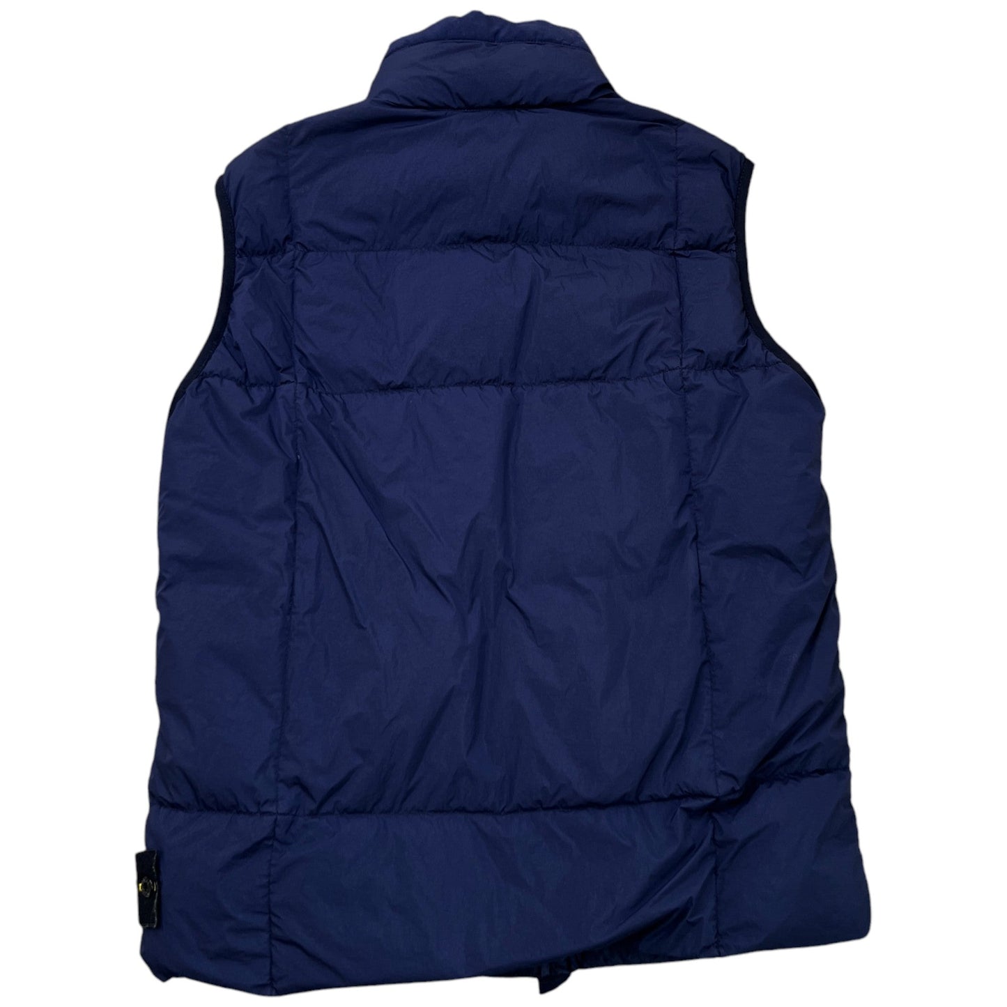Applique Logo Crinkle Reps Gilet Blue Size M