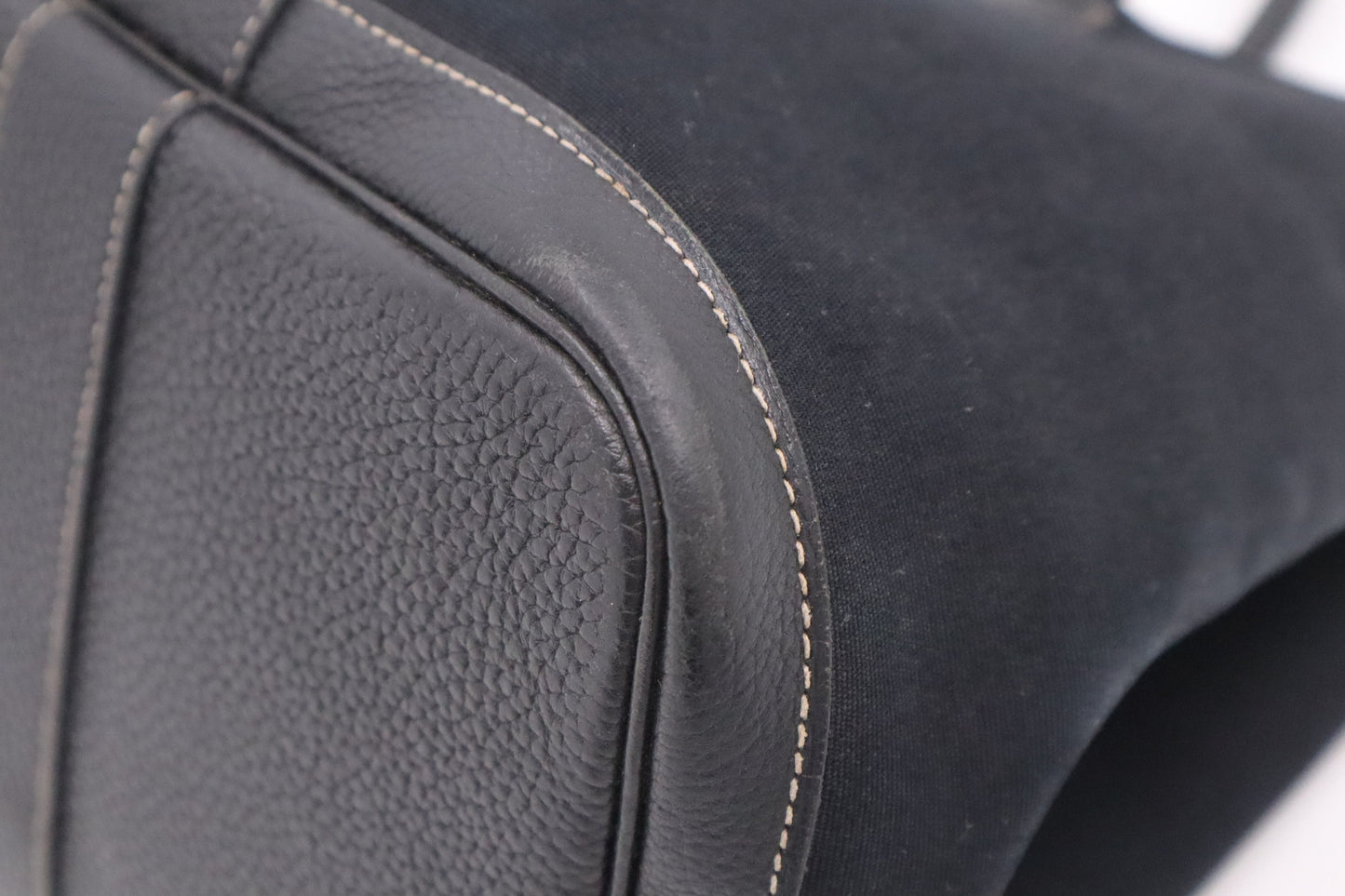 Hermes Garden Party 36 Bag in Black Canvas
