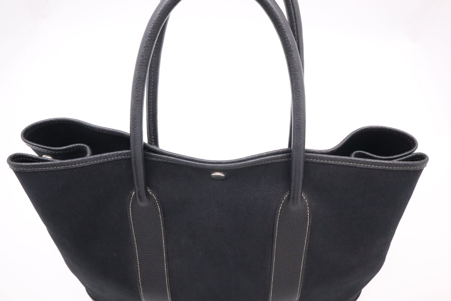 Hermes Garden Party 36 Bag in Black Canvas