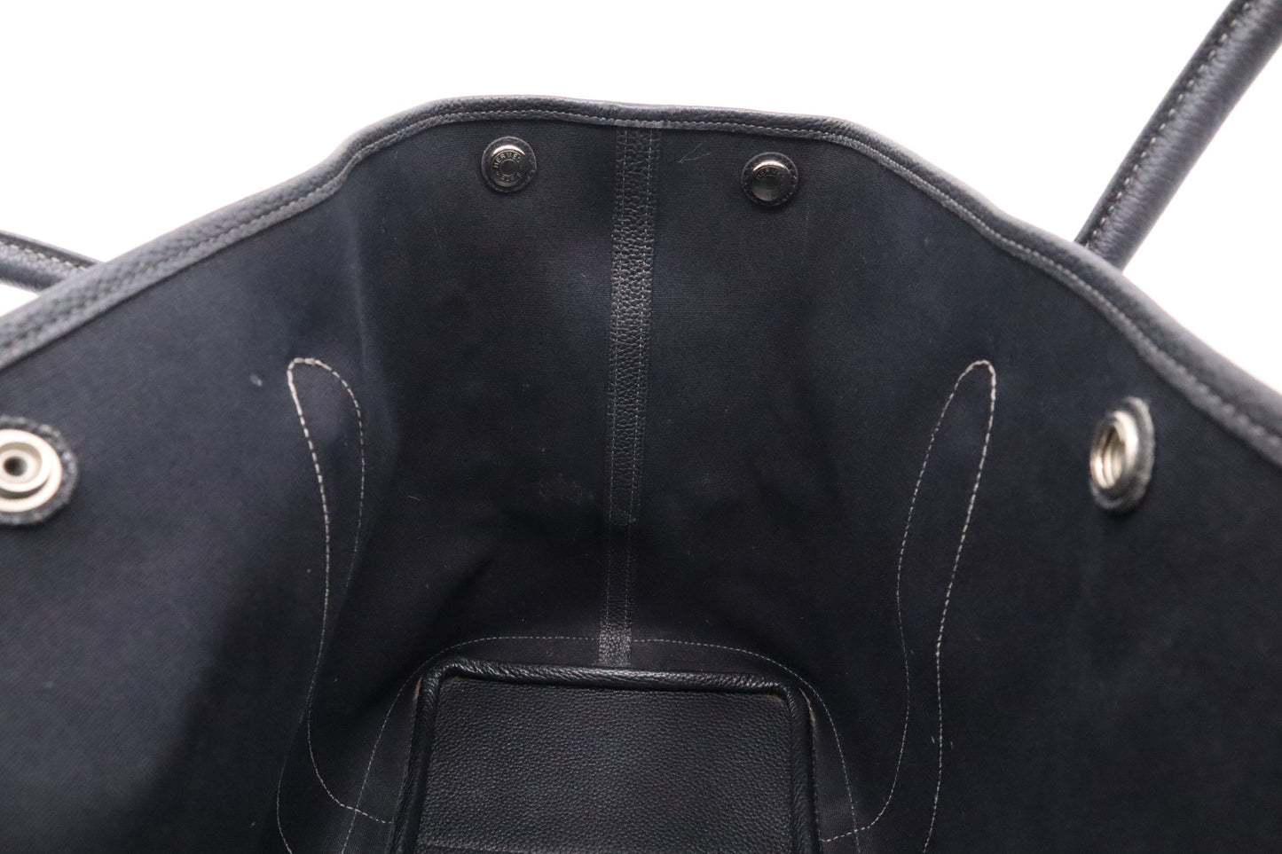Hermes Garden Party 36 Bag in Black Canvas