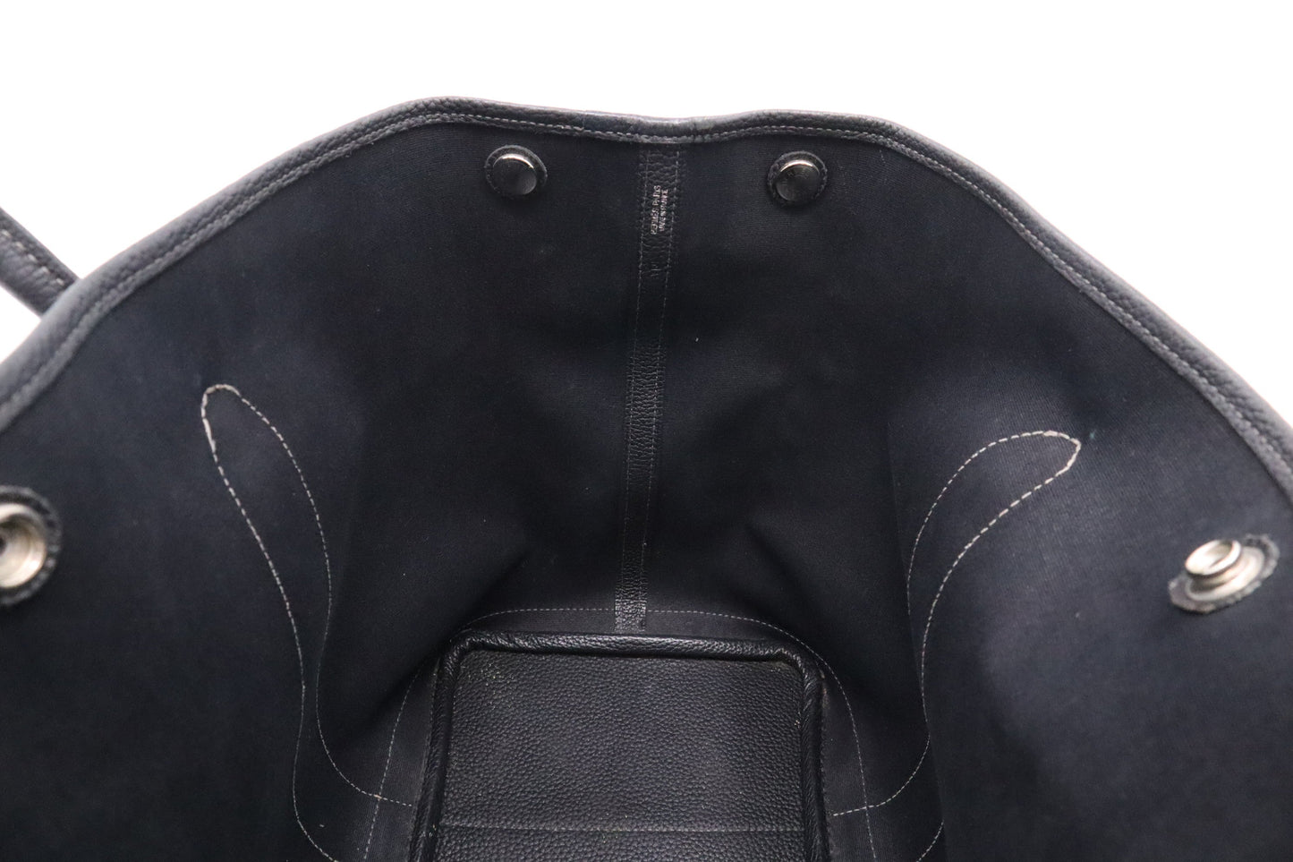 Hermes Garden Party 36 Bag in Black Canvas