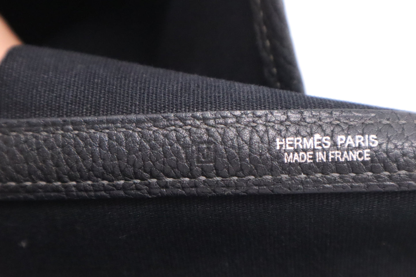 Hermes Garden Party 36 Bag in Black Canvas
