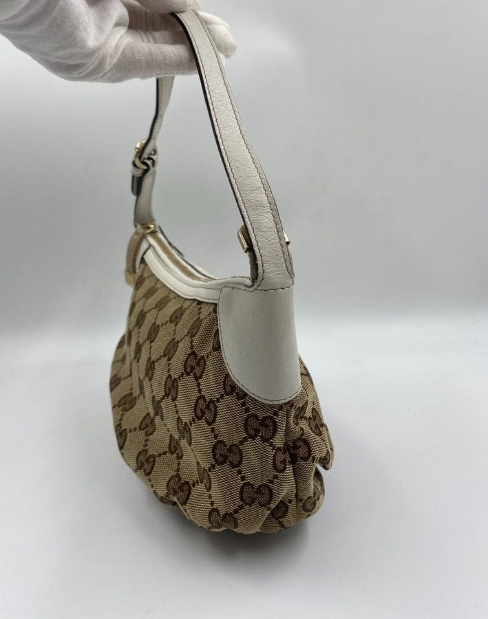 Gucci Vintage Logo Canvas Shoulder Bag