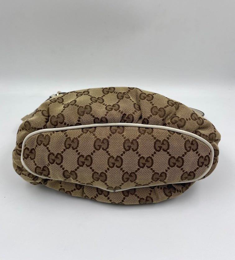 Gucci Vintage Logo Canvas Shoulder Bag