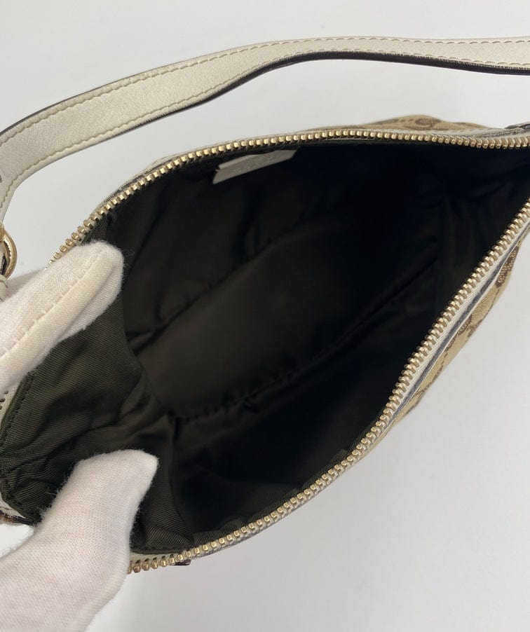 Gucci Vintage Logo Canvas Shoulder Bag