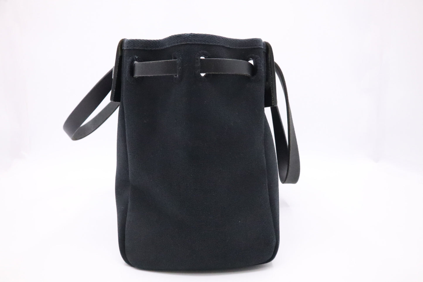 Hermes Herbag Cabas 50 in Black Canvas