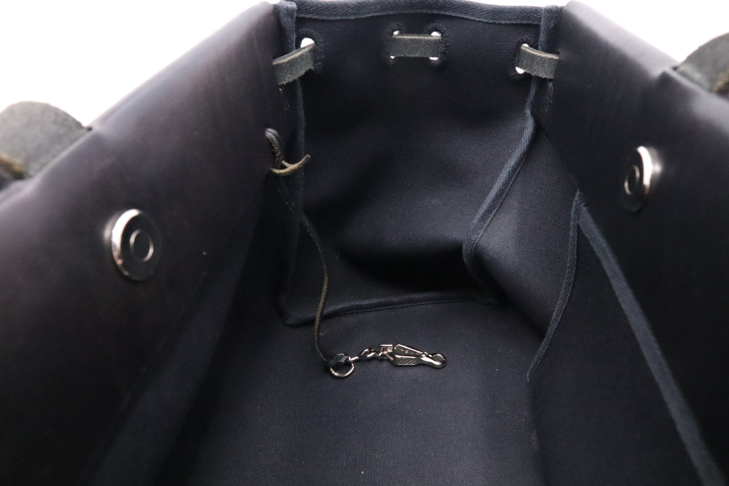 Hermes Herbag Cabas 50 in Black Canvas