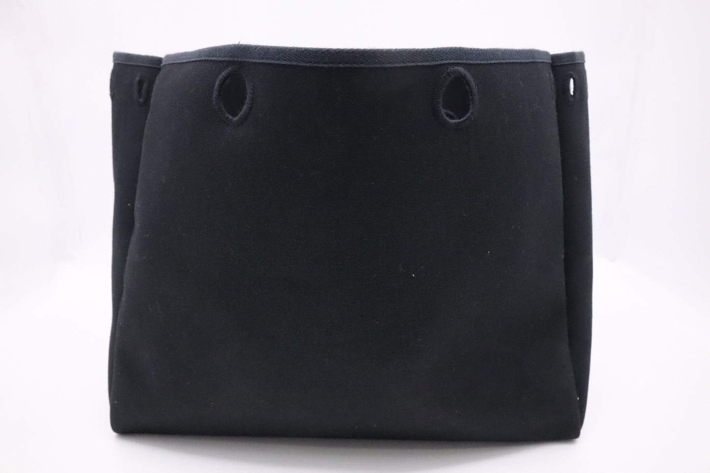 Hermes Herbag Cabas 50 in Black Canvas