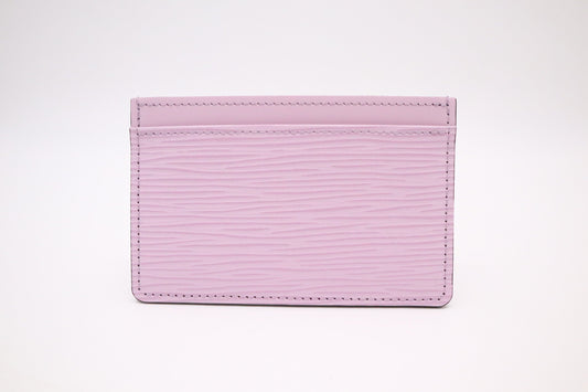 Louis Vuitton Card Case in Lilac Epi Leather