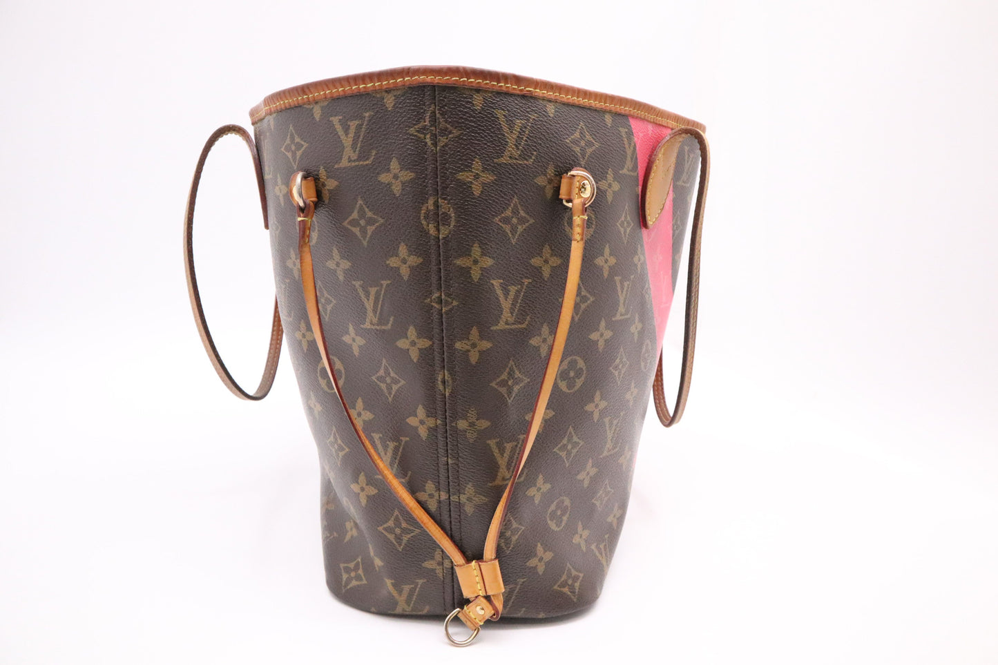 Louis Vuitton Volez Voguez Valises Neverfull MM in Pink and Monogram Canvas