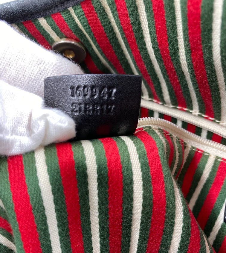 Gucci Vintage Canvas Hobo Tote