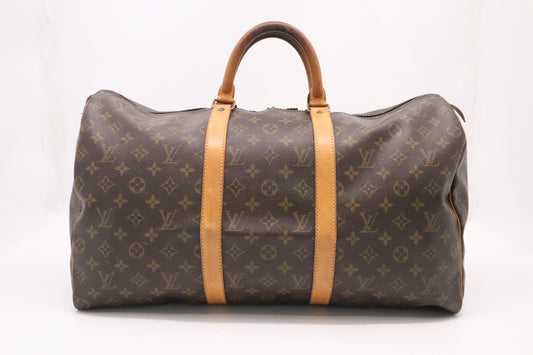 Louis Vuitton Keepall 50 in Monogram Canvas