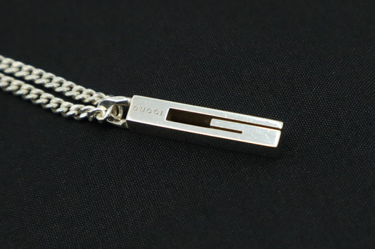 Gucci "G" Necklace in Sterling Silver