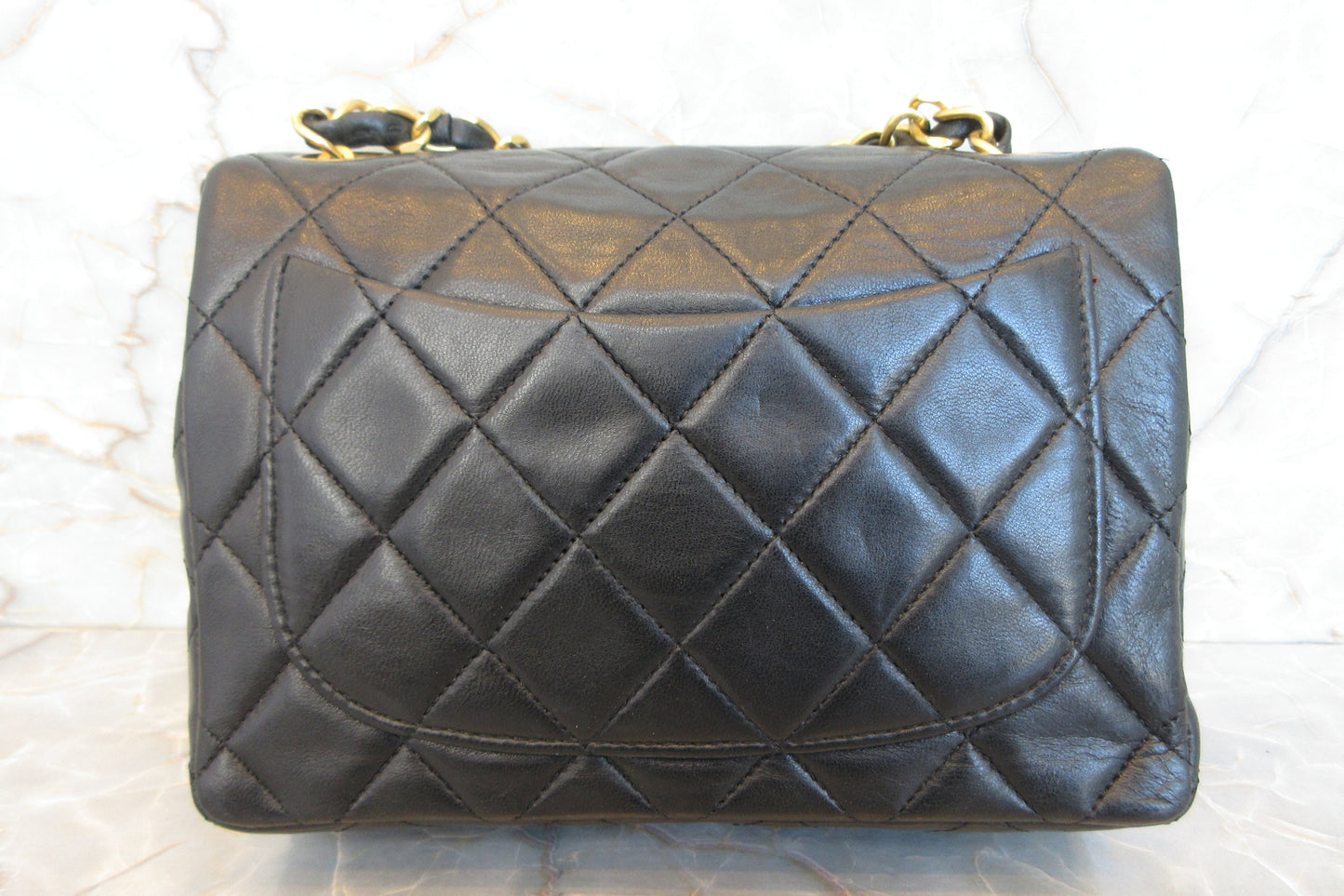 CHANEL/シャネル ミニマトラッセシングルフラップチェーンショルダーバッグ ラムスキン ブラック/ゴールド金具 ショルダーバッグ 700060218