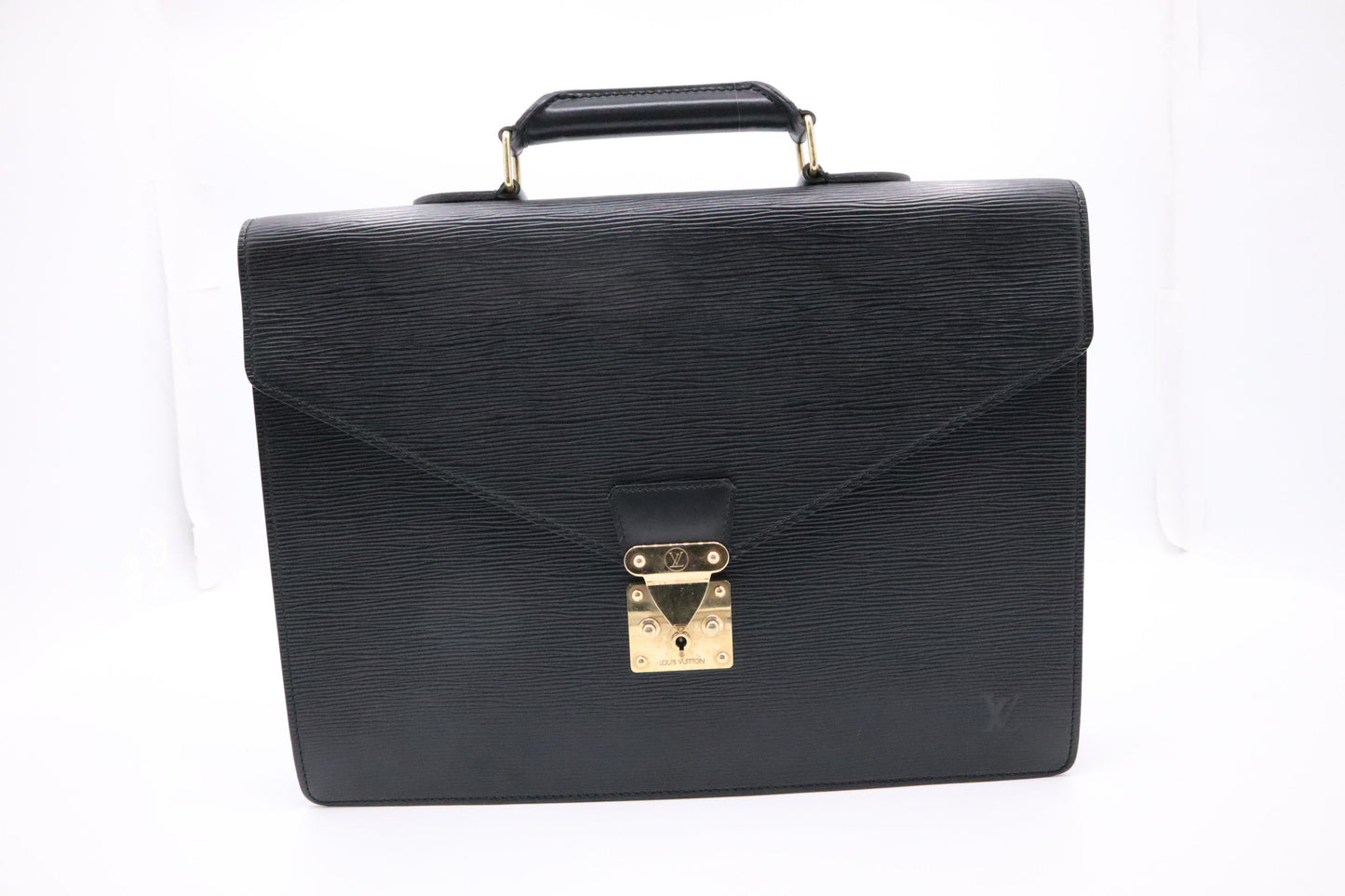 Louis Vuitton Serviette Conseiller in Black Epi Leather